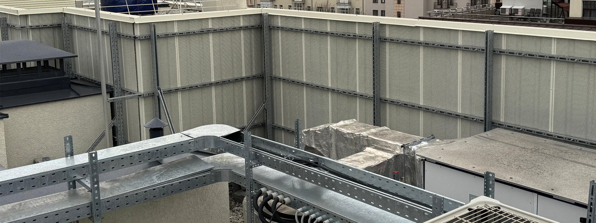 шумоизоляционный экран: вид изнутри