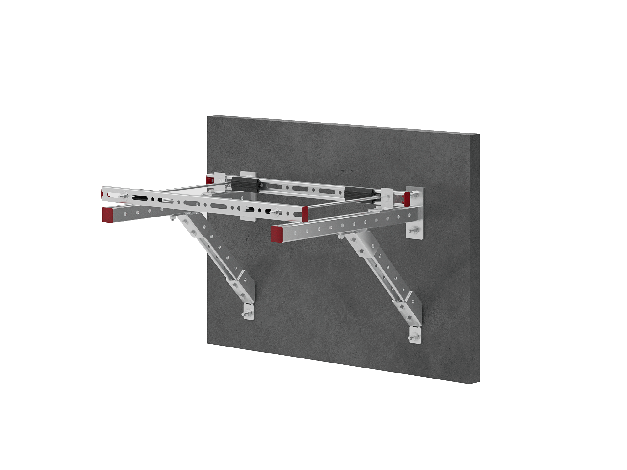 Крепление вертикального трубопровода на фасаде здания