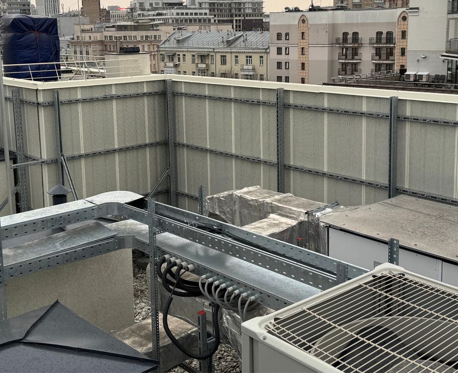 шумоизоляционный экран: вид изнутри