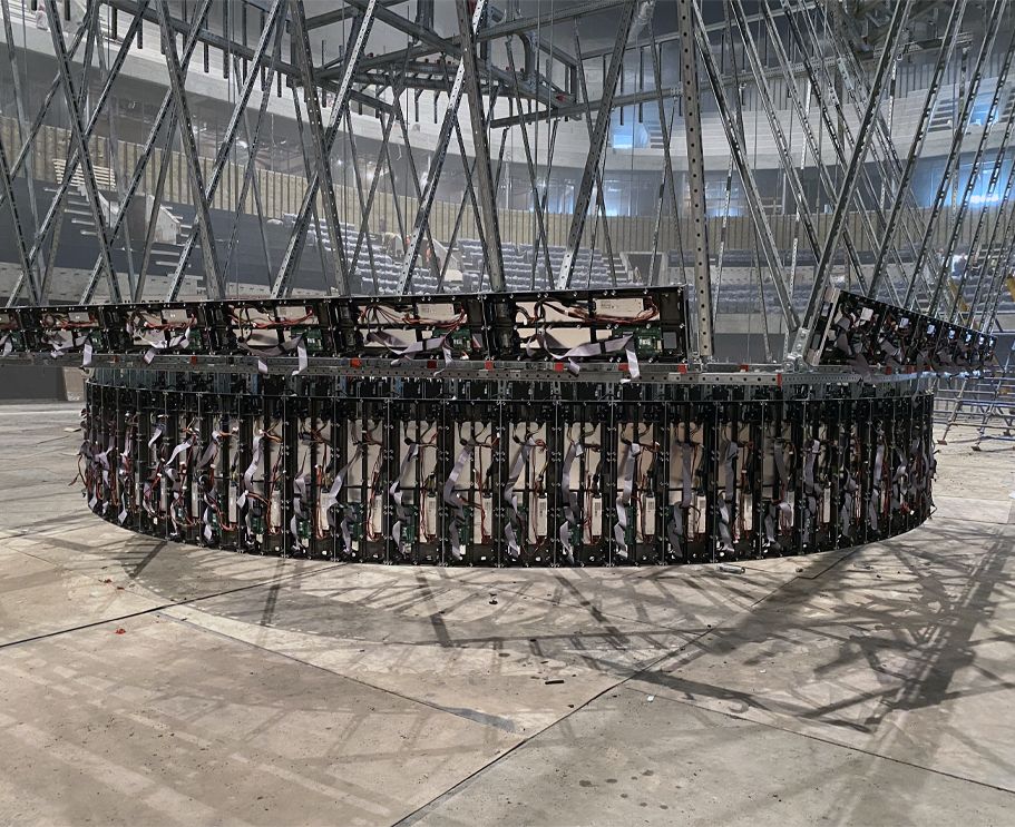 собранная конструкция медиакуба