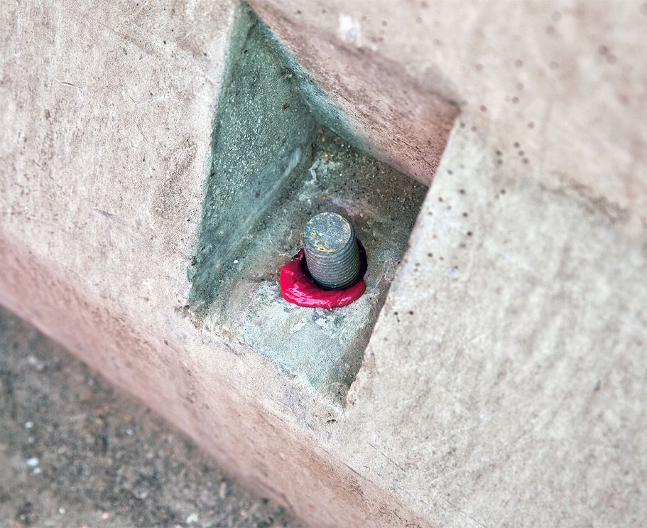 Только что установленный анкер