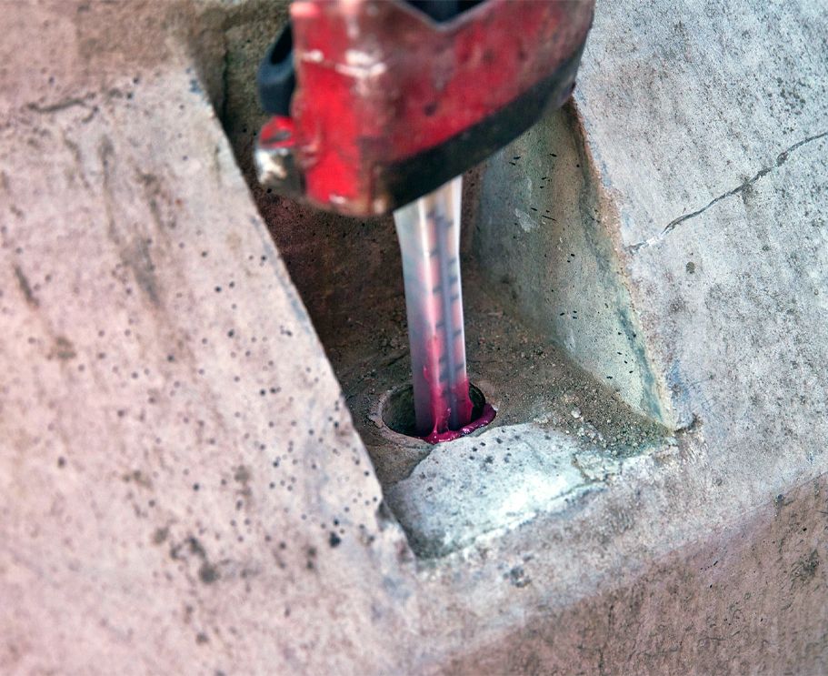 Установка химических анкеров