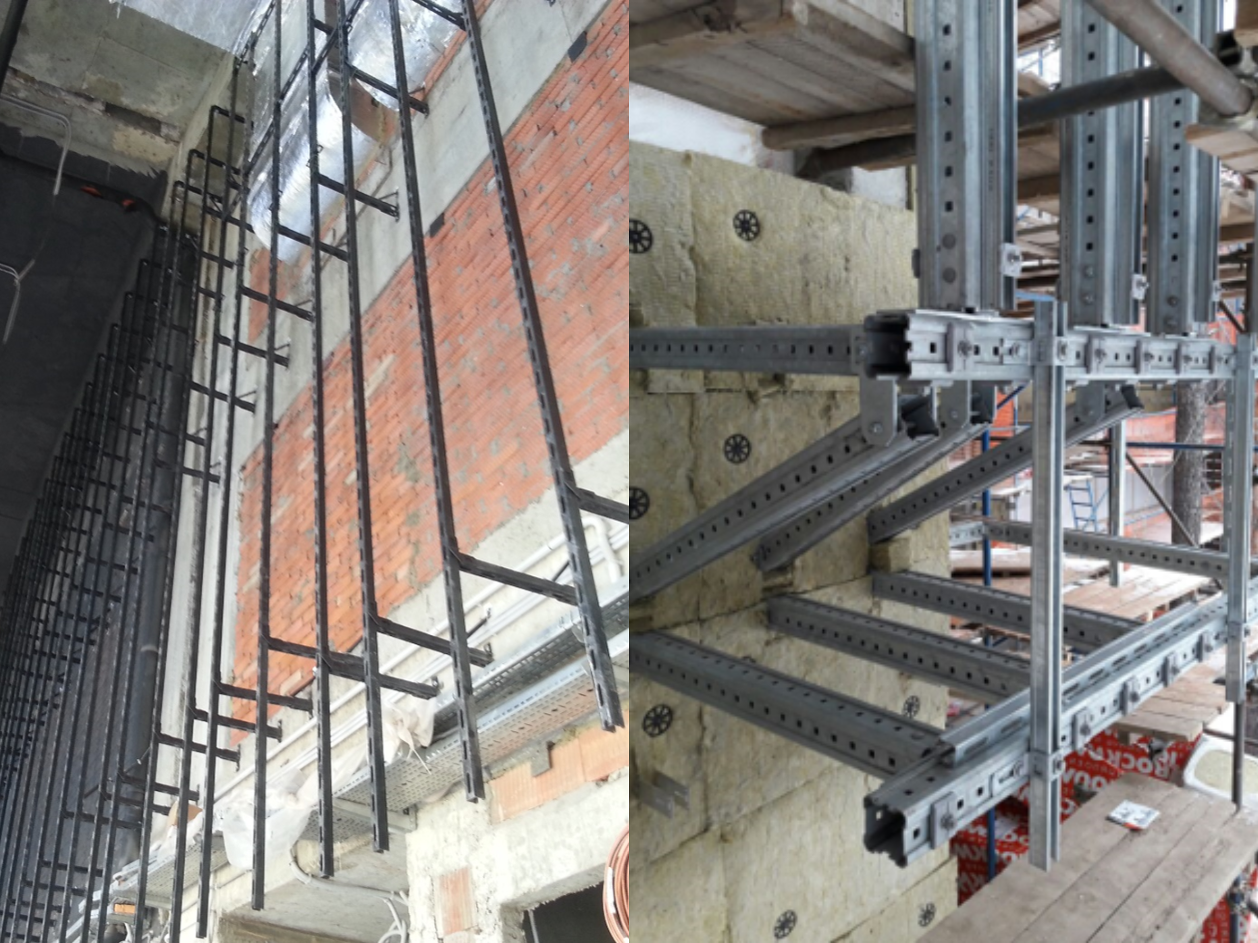 Опорные конструкции под фасады