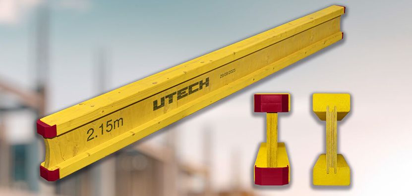 Деревянная двутавровая балка для опалубки UTECH H20