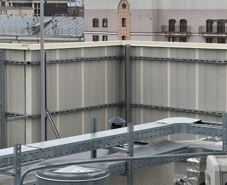 шумоизоляционный экран: вид изнутри