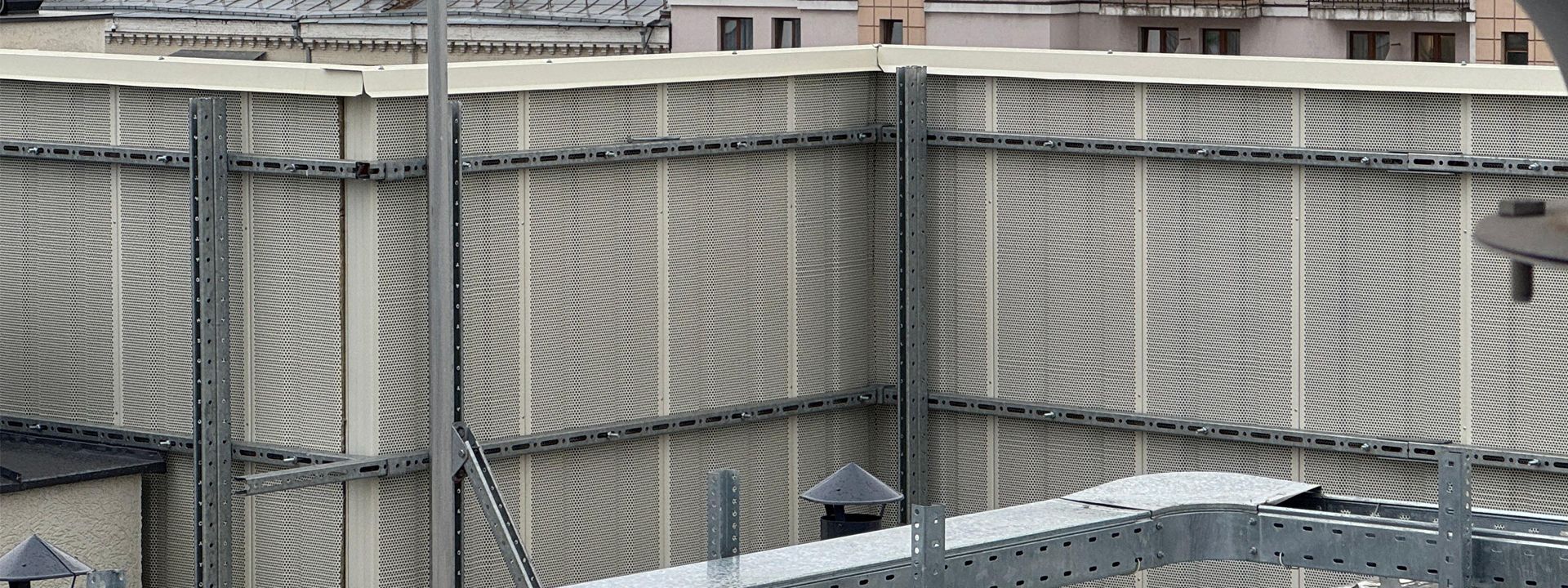 шумоизоляционный экран: вид изнутри