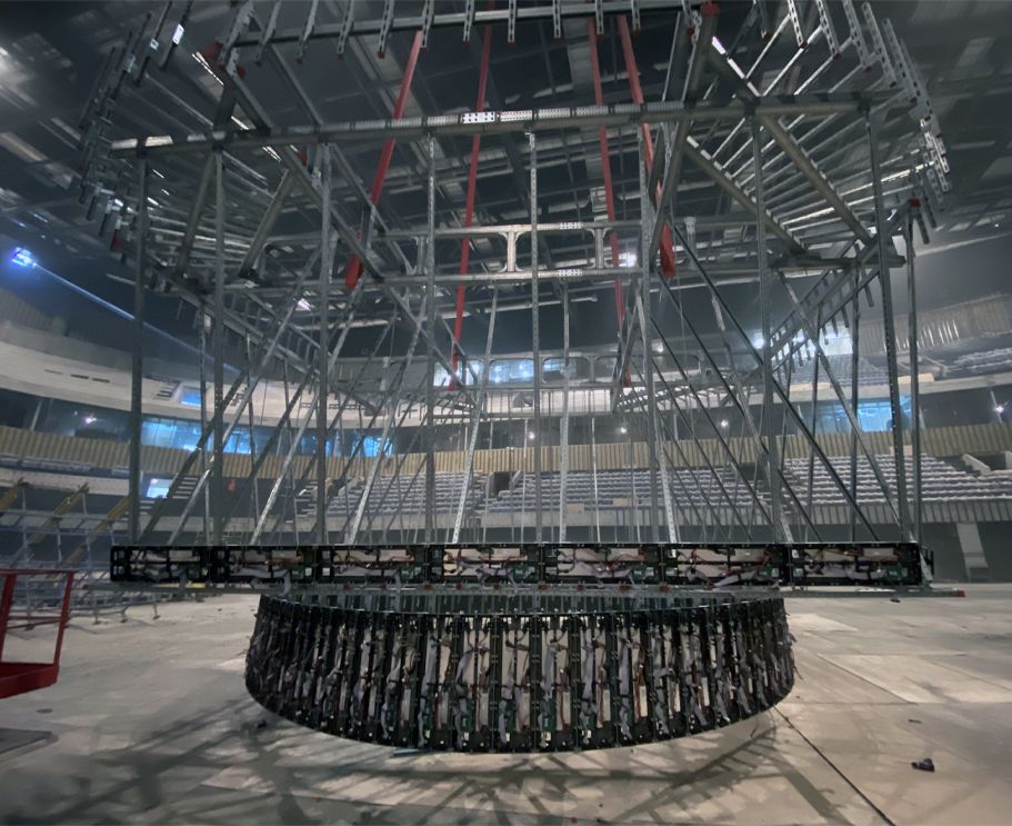 собранная конструкция медиакуба