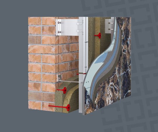 элементы крепление облицовки